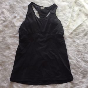 CALIA Black Lace Back Top